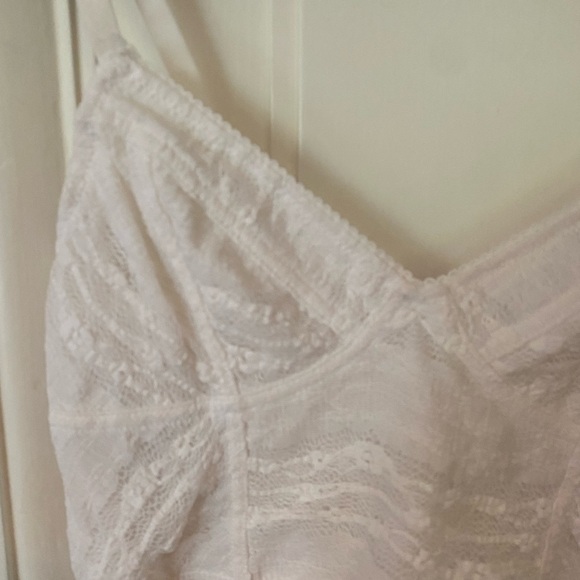 White Free People Lacey Crop Top - Picture 3 of 4